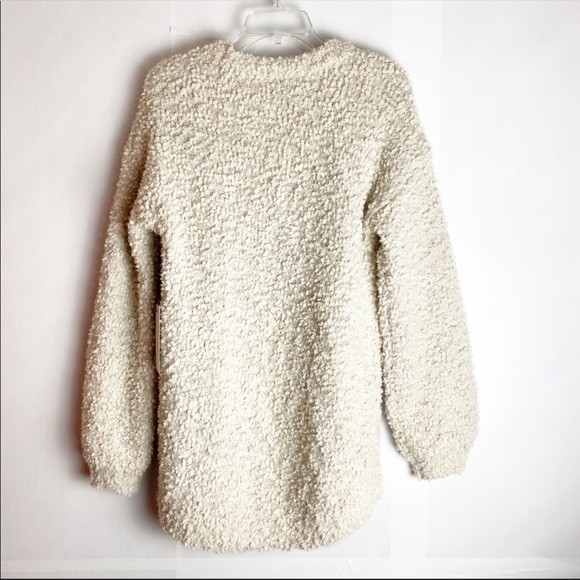 New Rachel Zoe Teddy Soft Fuzzy Open Cardigan L - Picture 3 of 7